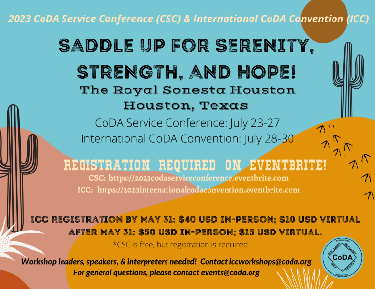 2023 Coda Service Conference And International Coda Convention Event